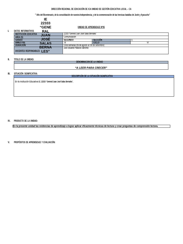 Unidad 06 Segundo | PDF