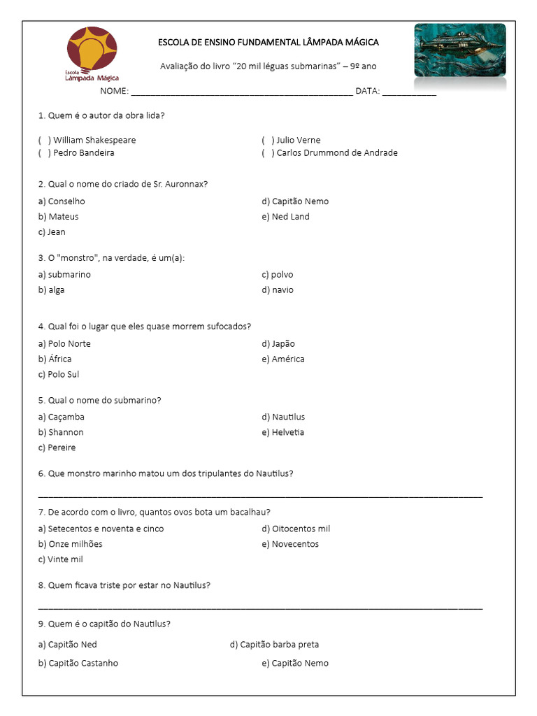 Livro 20 Mil Léguas Submarinas | PDF, image size:768x1024