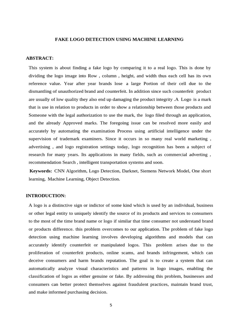 Fake Logo Detection | PDF