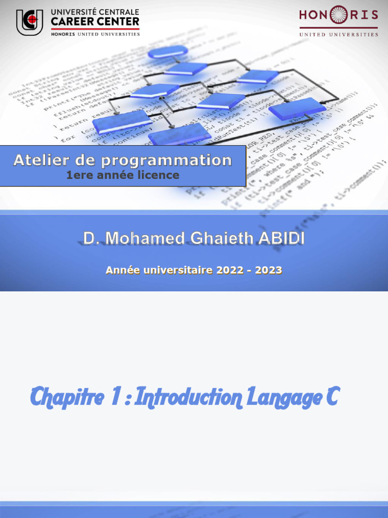 Chapitre 1 Introduction Langage C | PDF