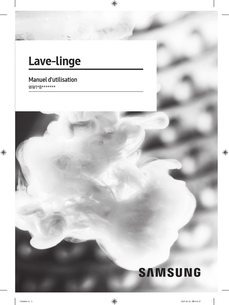 Mode D'emploi Machine À Laver Samsung | PDF