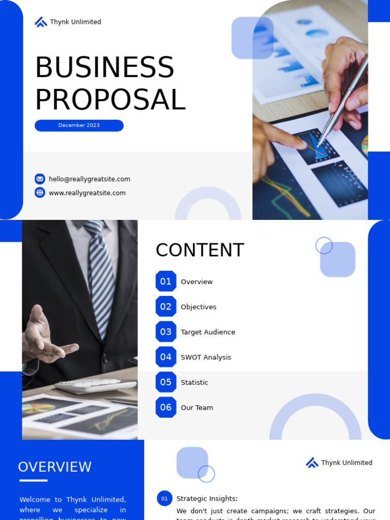 White Blue Simple Modern Business Proposal Pitch Deck Presentation ...