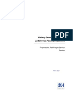 Railway Demand Forecasting and Service Planning Processes