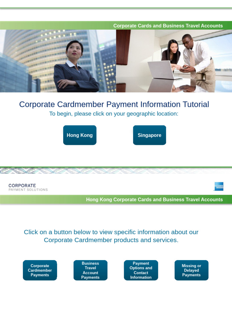 Corporate Cardmember Payment Information Tutorial: Corporate Cards and ...