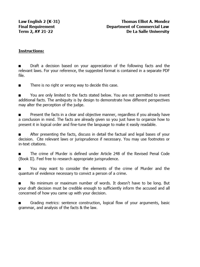 Fact Sheet For Final Requirement | PDF