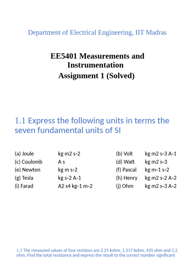 EE5401 Assignment1 Solved | PDF