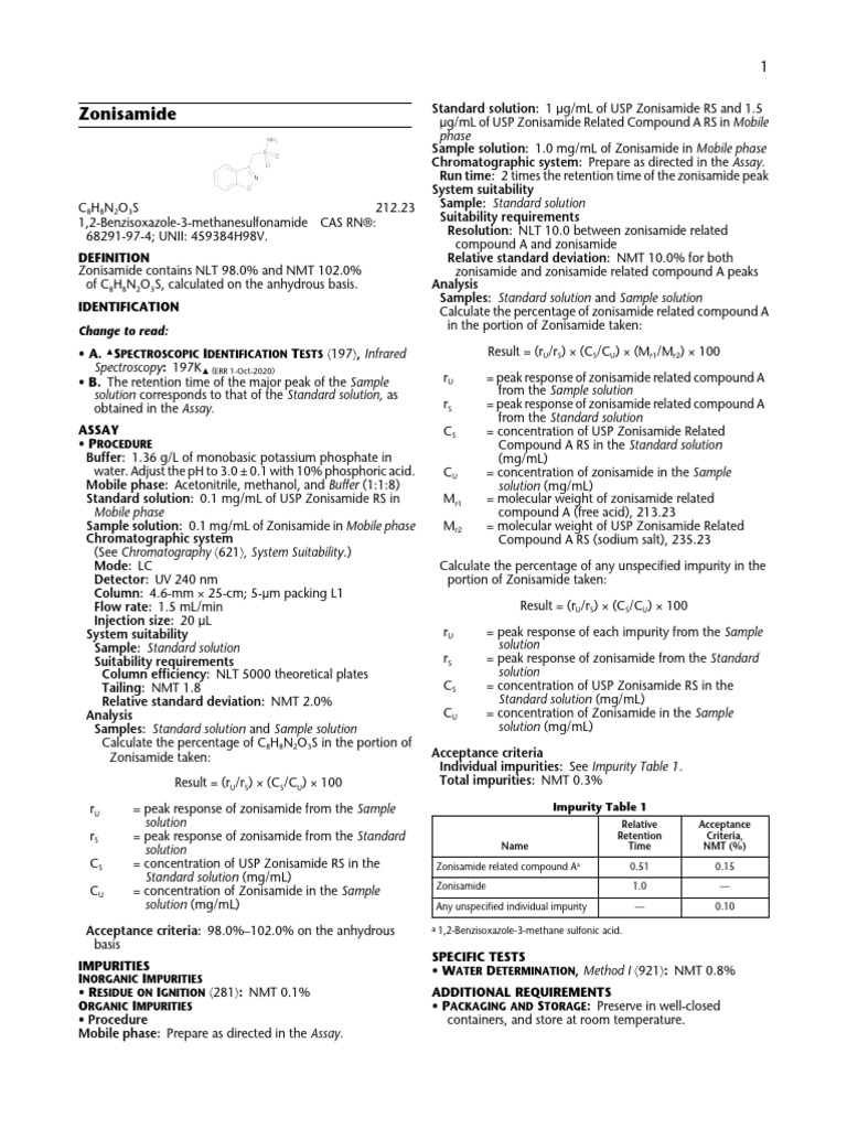 Zonisamide | PDF