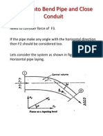 Force in Bend Pipe