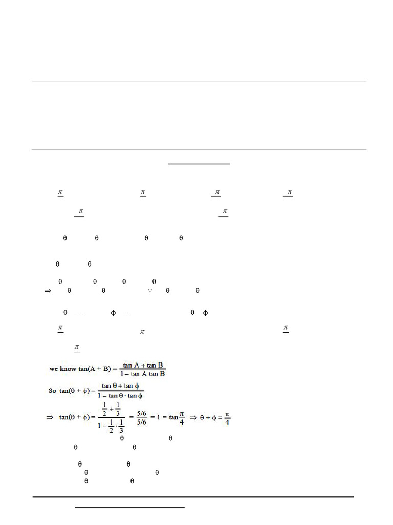 Trigonometric Model Question | PDF
