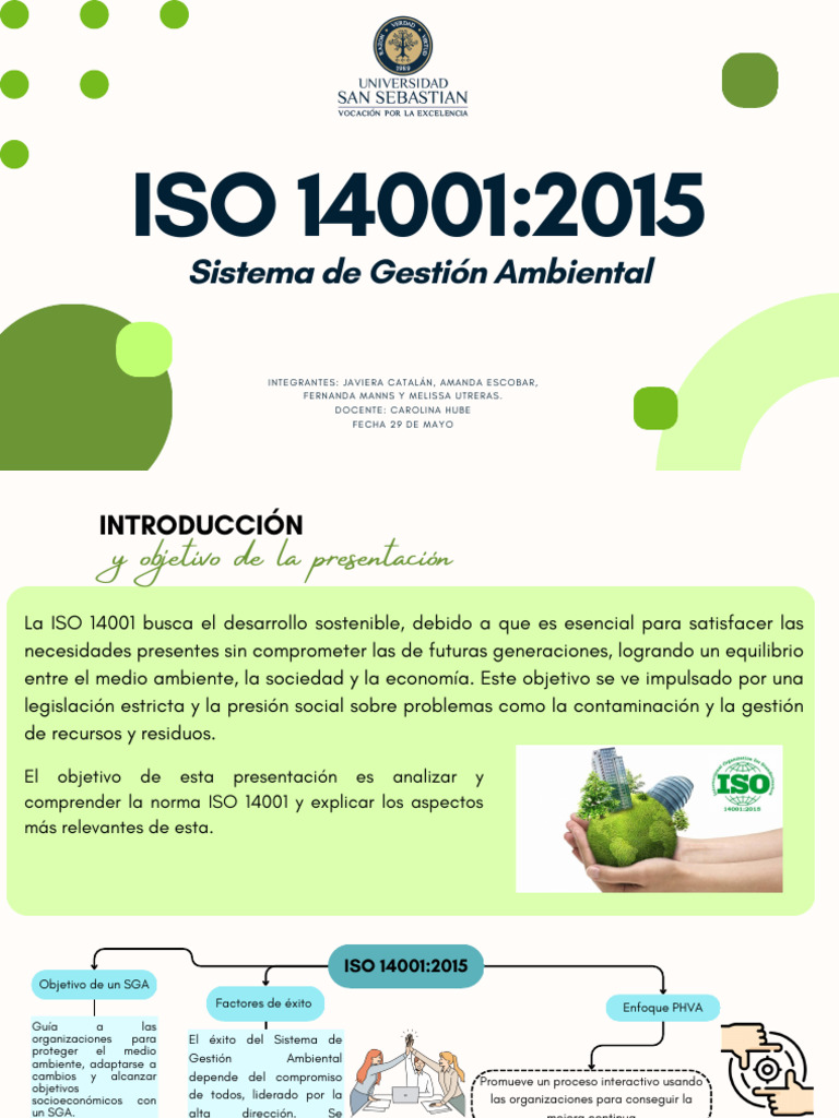 Gestión Alimentaria ISO 140012015 | PDF