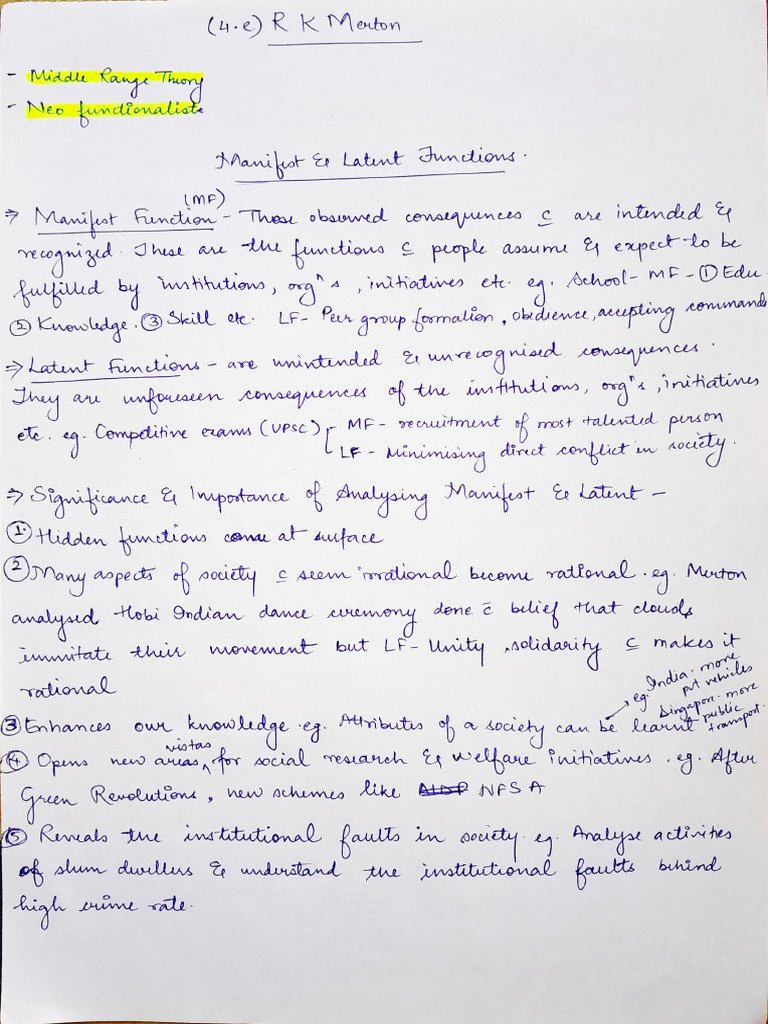 Paper 1 - Chapter 4 - R K Merton | PDF
