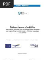 Download Study on Use Subtitling by Luistxo Fernandez SN76040831 doc pdf