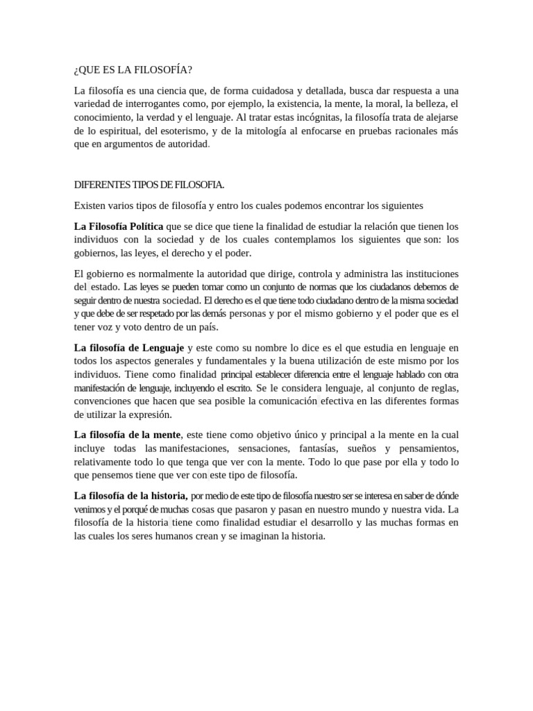 Que Es La Filosofía | PDF