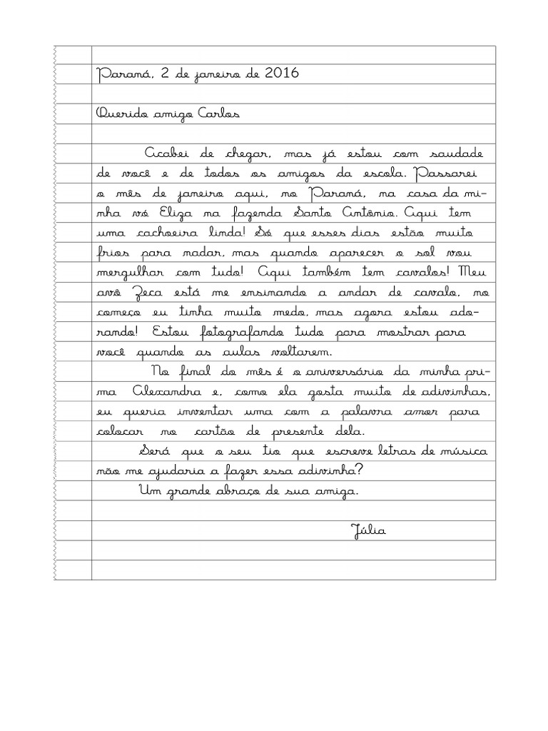 Atividades Carta Pessoal 21-05 | PDF