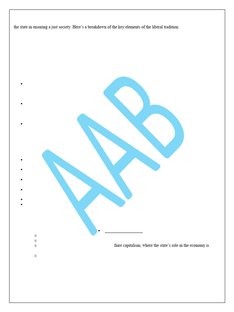 Liberalism 1st Sem Pdf