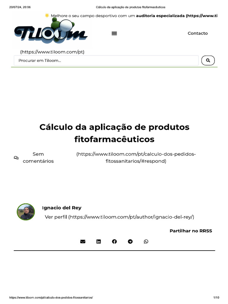 Calculo Da Calda | PDF
