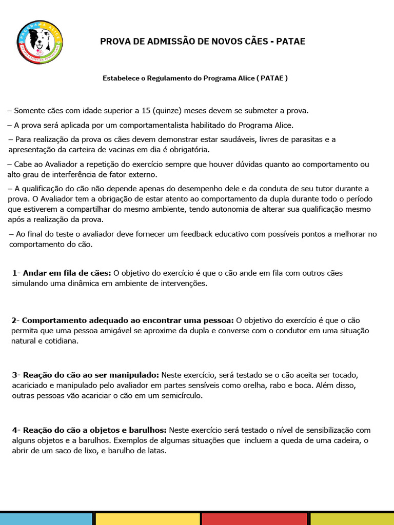 Regulamento de Programa Alice PDF | PDF