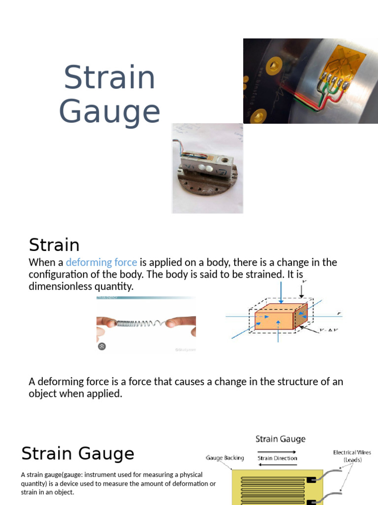 Strain Gauge | PDF