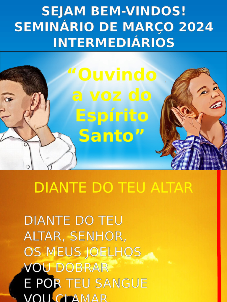 Periodo de Louvor - 1a Aula - INT - Seminario Marco 2024 - Ouvindo A ...