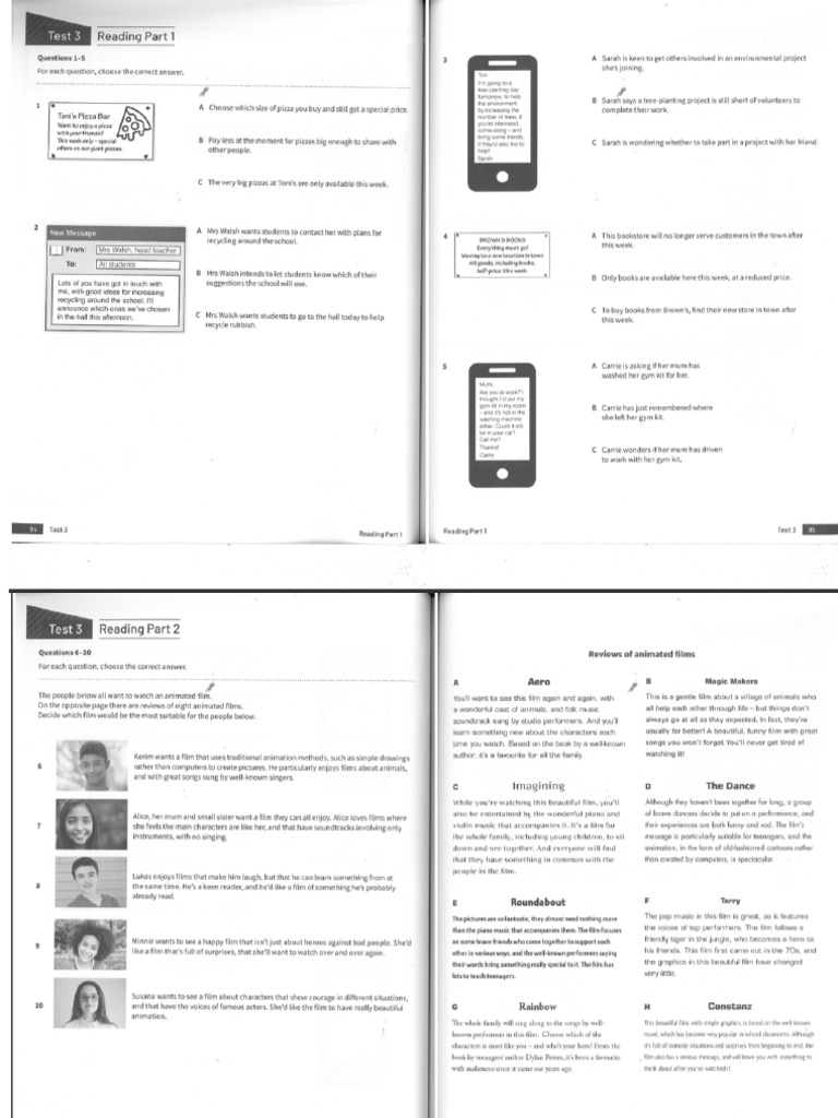 C15 Test 3 Reading Answers