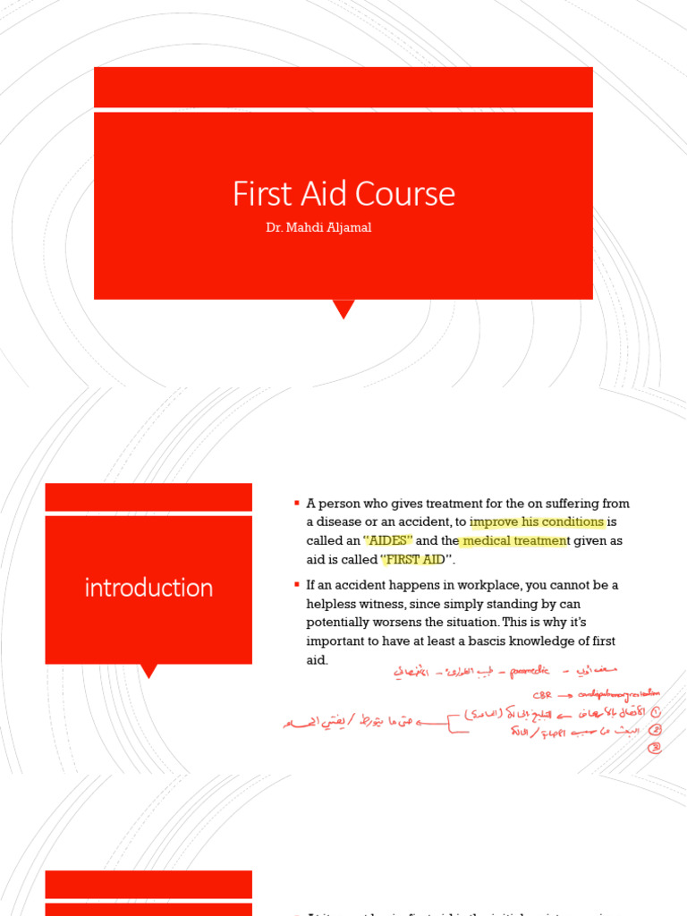 Chapter 1 Introduction To First Aid | PDF