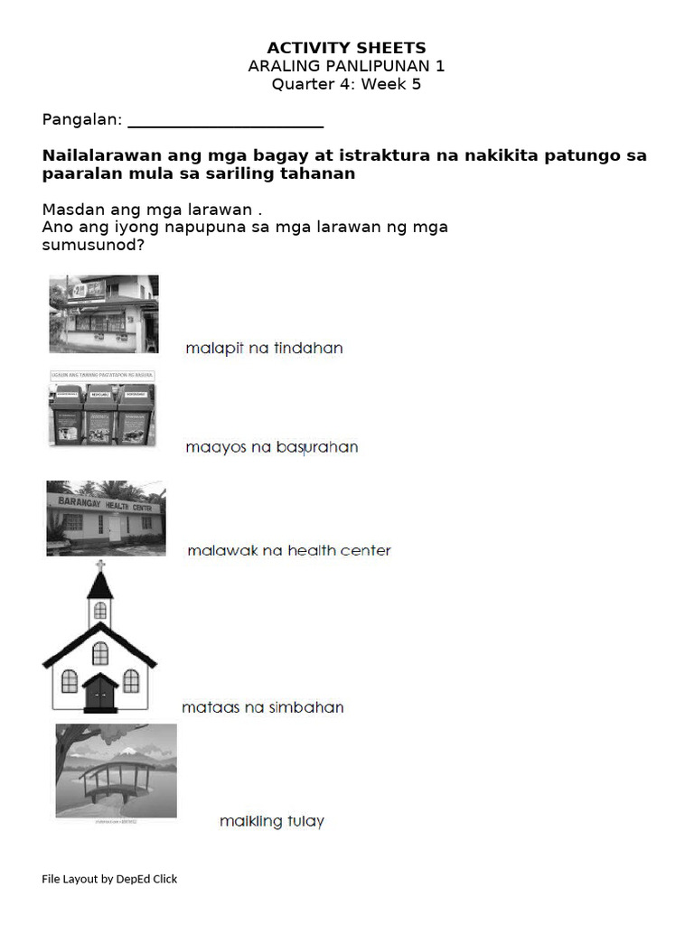 AP 1 Activity Sheet Q4 W5 | PDF