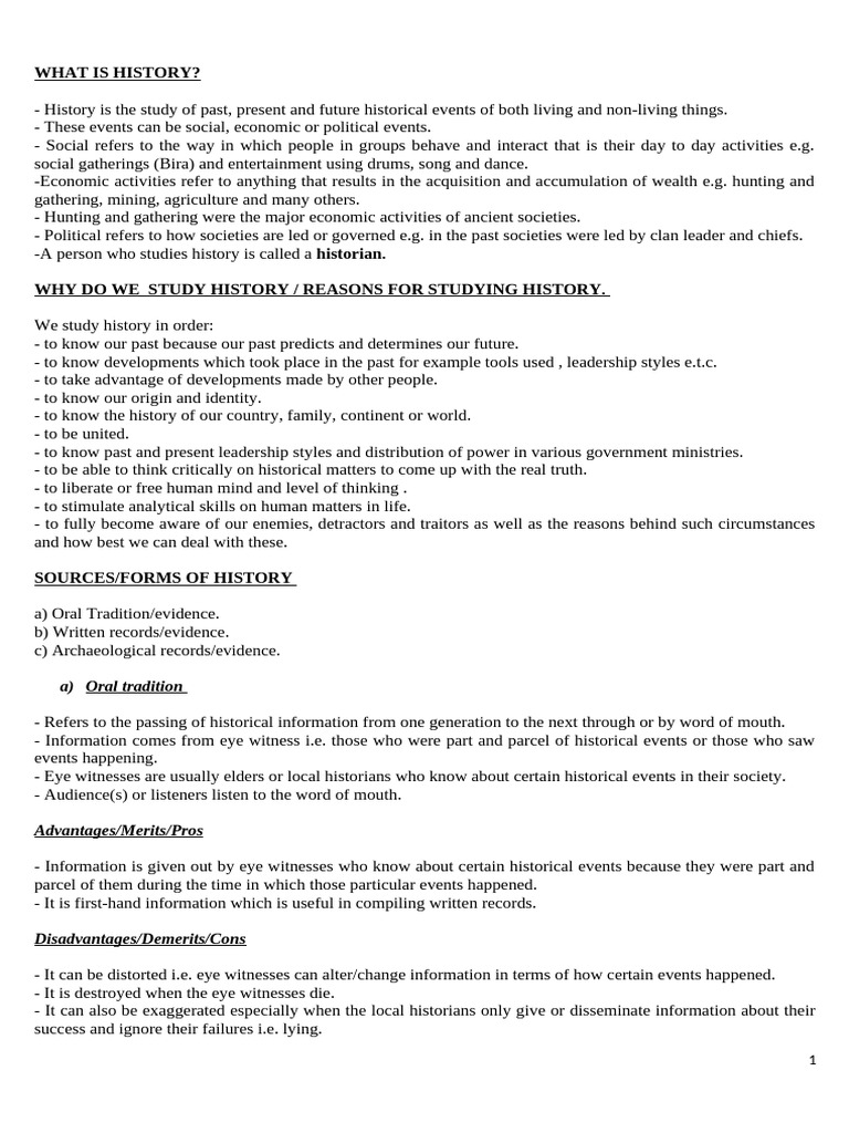 What Is Sources Of History Pdf