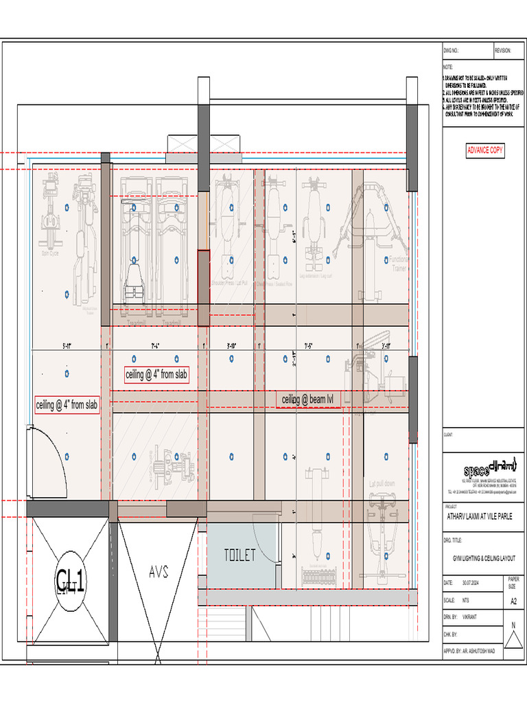 GYM - Ceiling Layout | PDF