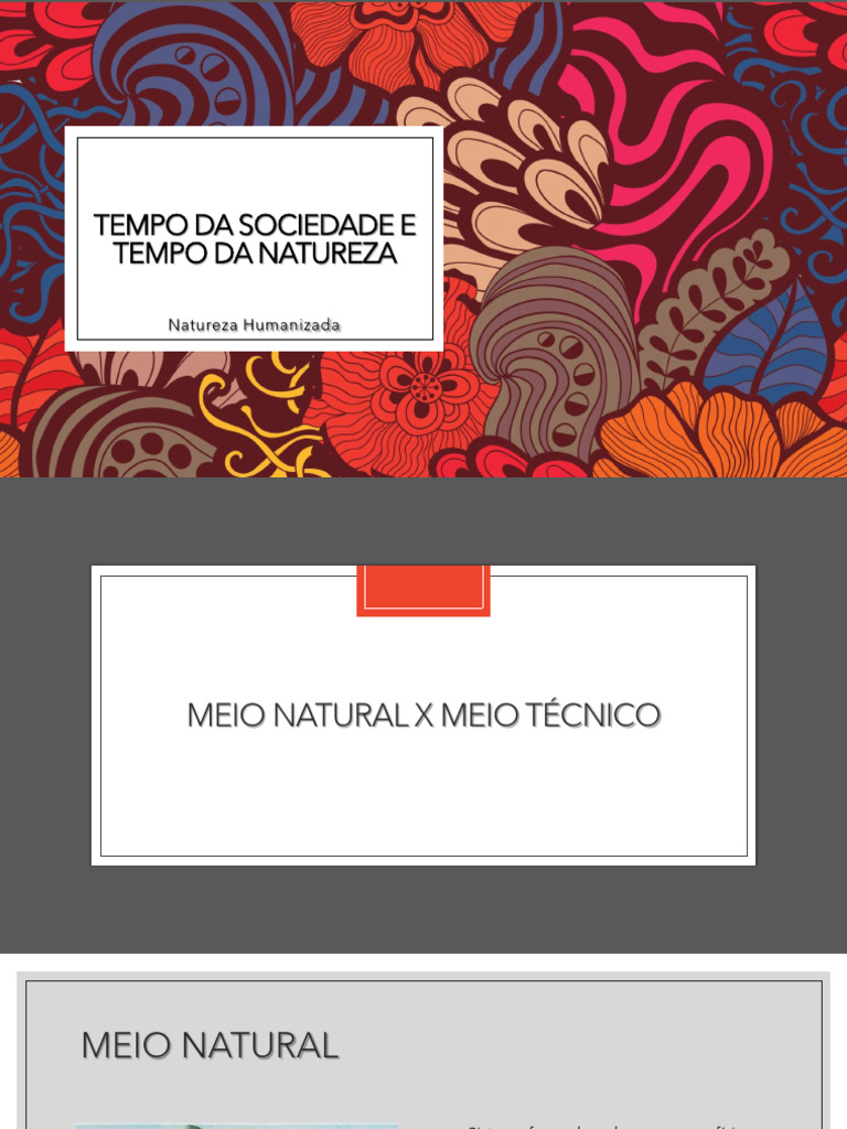 Tempo Da Sociedade e Tempo Da Natureza | PDF