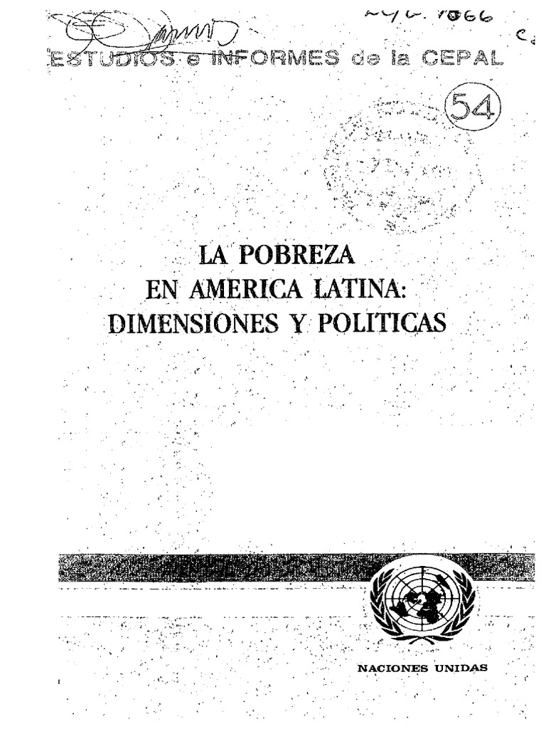 La Pobreza En America Latina Pdf
