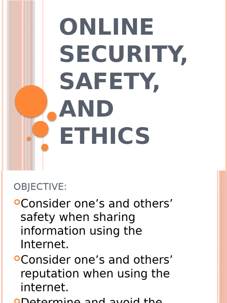 Online Safety and Security Tips | PDF | Malware | Games & Activities
