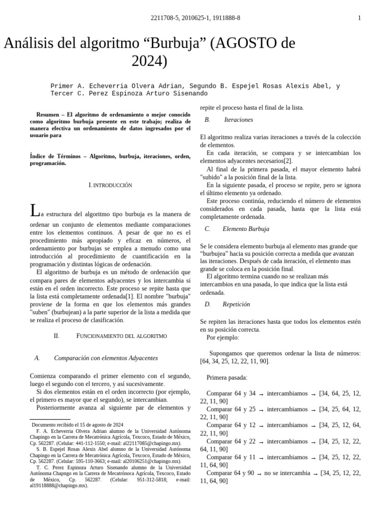 Formato Presentacion Documentos Normas Ieee | PDF | Objeto (informática ...
