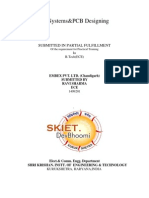 Embedded Systems&PCB Designing: Submitted in Partial Fulfillment