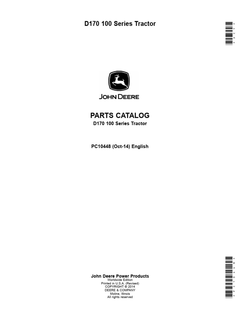 2015 Trator Cortar Grama D170 JD | PDF