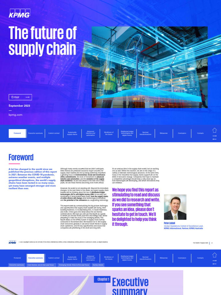 Kpmg Future of Supply Chain Report | PDF