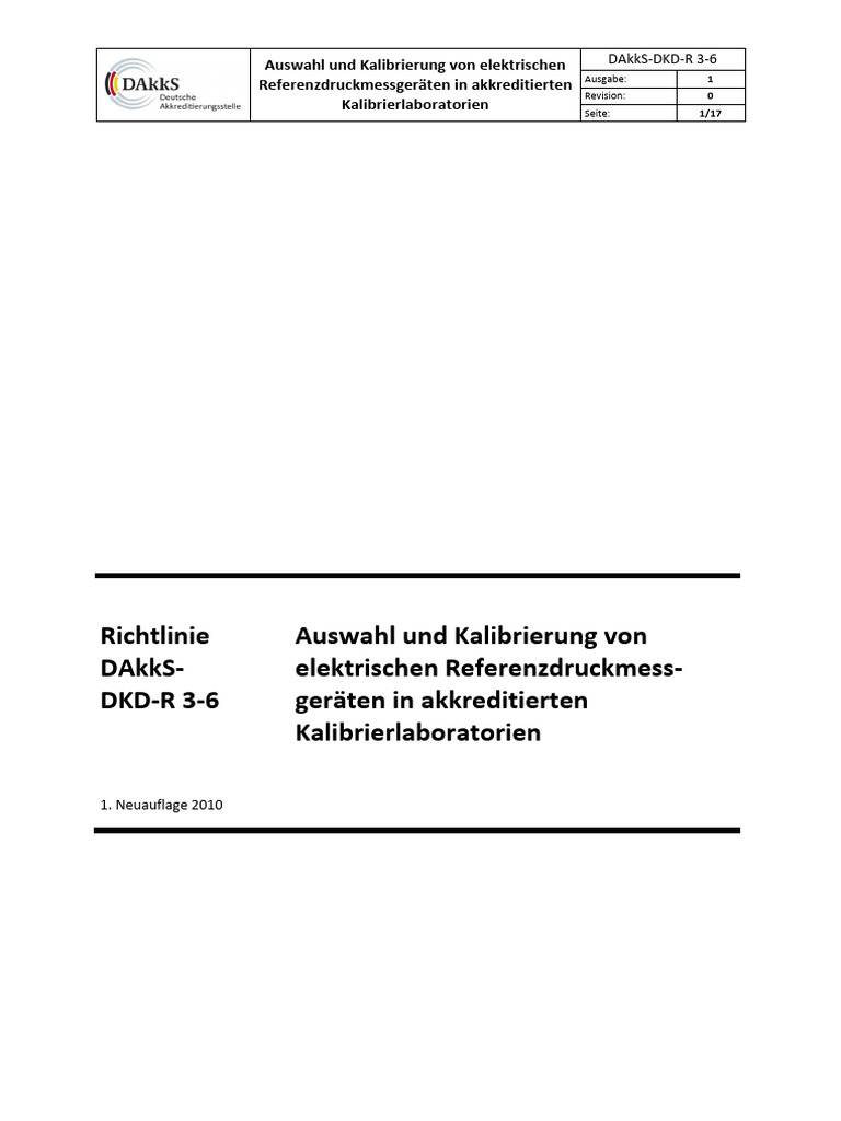 Dakks-Dkd-R 3-6 20100614 v1.0 | PDF