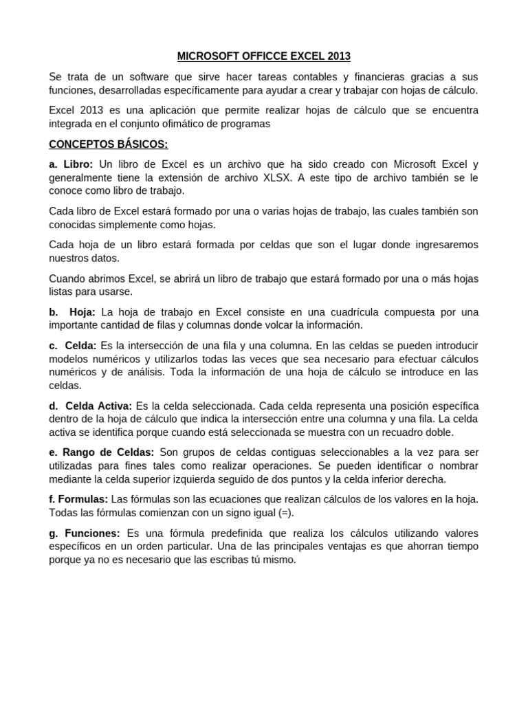Guia d excel 2013 pdf