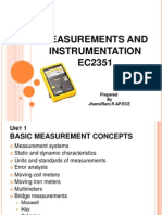 Measurements and Instrumentation Unit 1