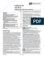 2012 w2 w3 IRS form Instructions