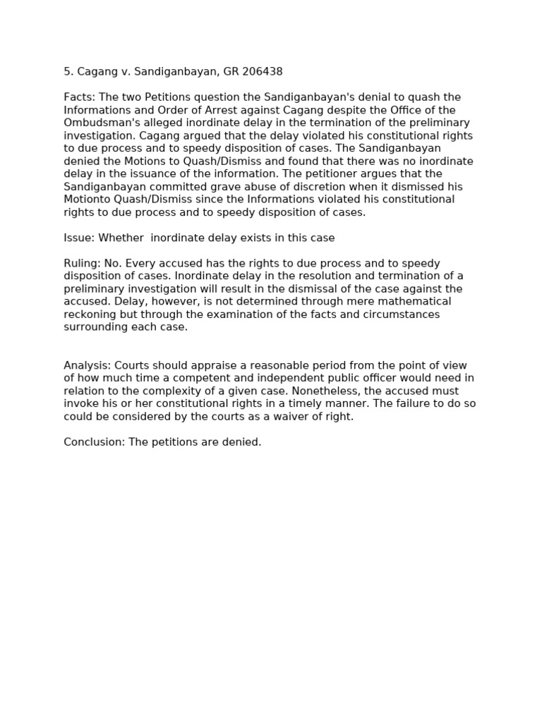Cagang v sandiganbayan gr 206438 pdf social science