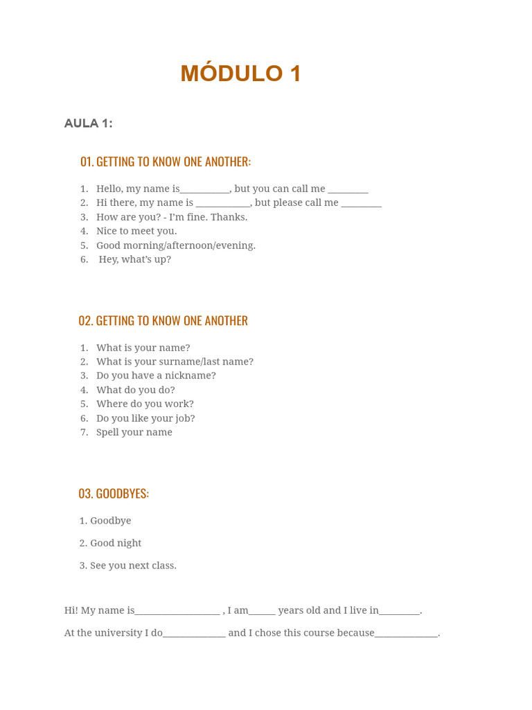 Módulo 1 | PDF
