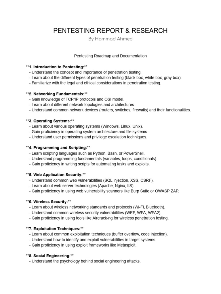Pentesting Report & Research | PDF