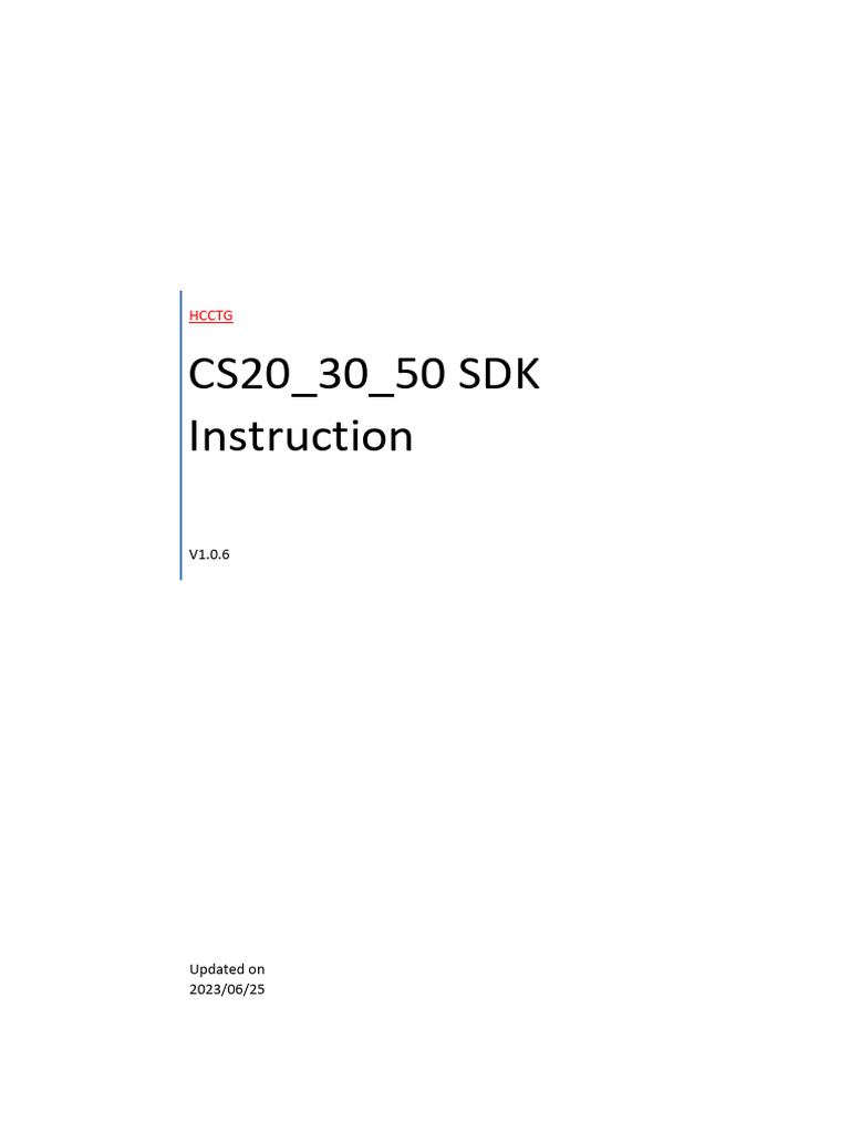 CS20 - 30 - 50-SDK Instruction V1.0.6 | PDF