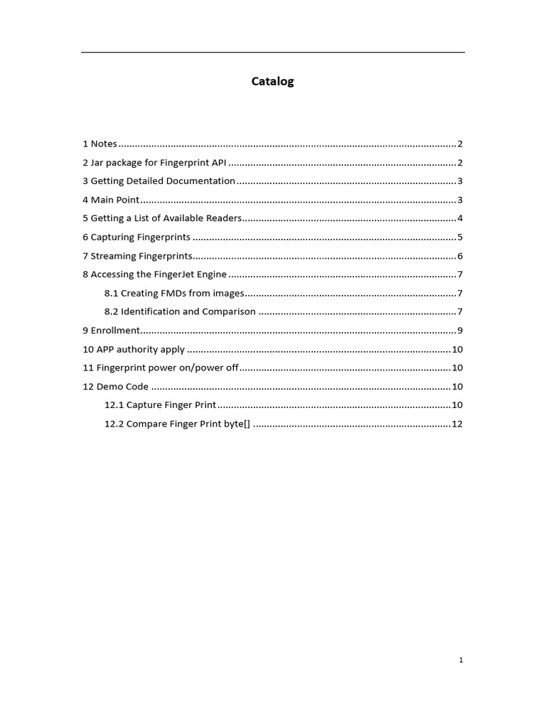 Fingerprint Sdk Api Pdf