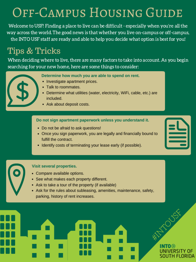 Usf Off-Campus Housing Option | PDF