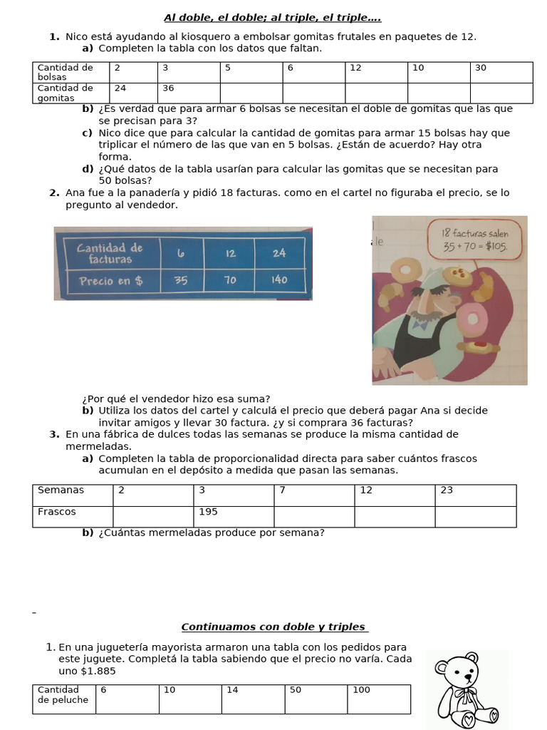 Al doble, el doble;al triple, el triple | PDF