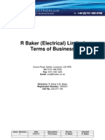 R Baker - Standard Terms of Business