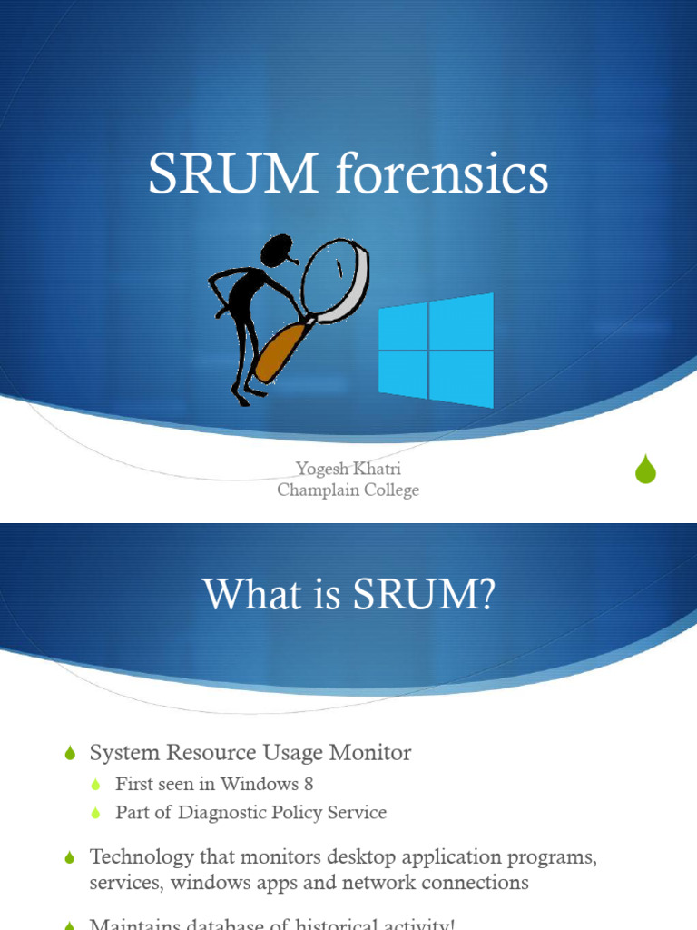 Windows 8 SRUMForensics Yogesh Khatri | PDF