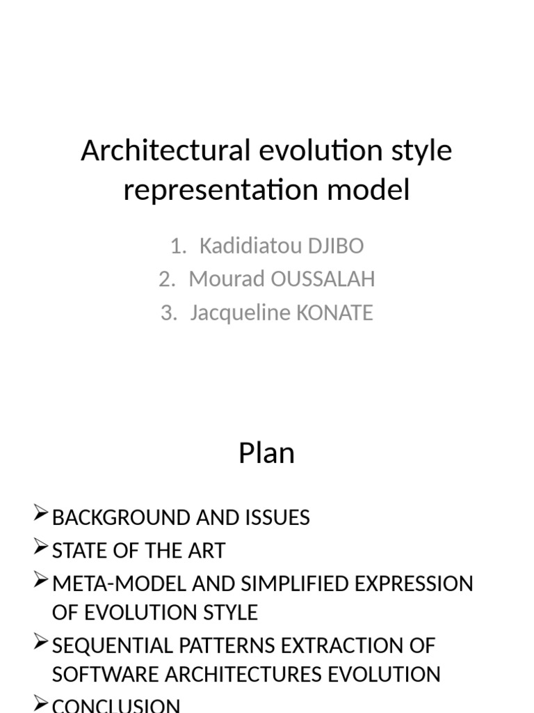 Evolution Style Mining in Software Architecture | PDF