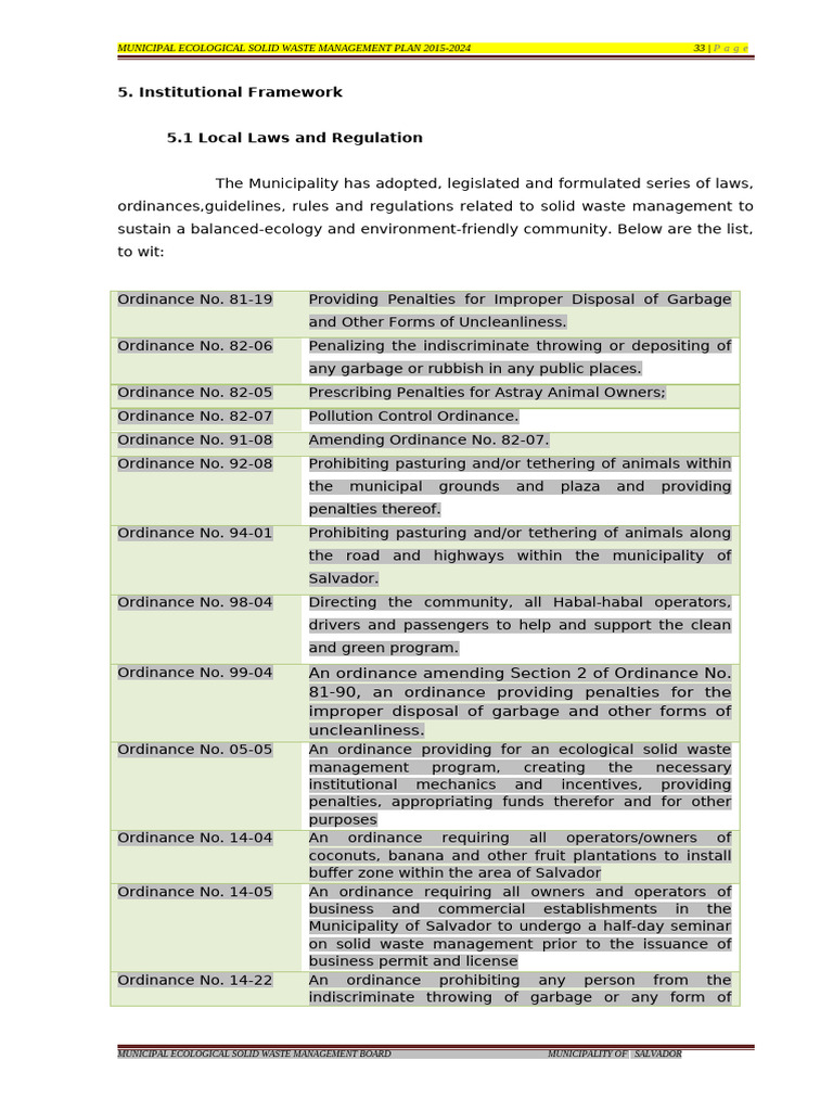 OUR INSTITUTIONAL FRAMEWORK visual data 2